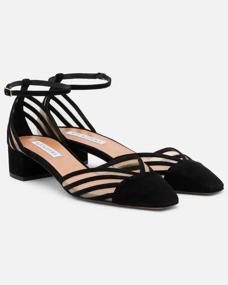 Aquazzura Pumps Alana in camoscio Nero