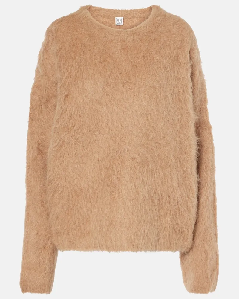 Totême Pullover in misto alpaca Beige