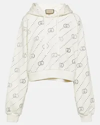 Gucci Felpa Interlocking G in cotone Bianco