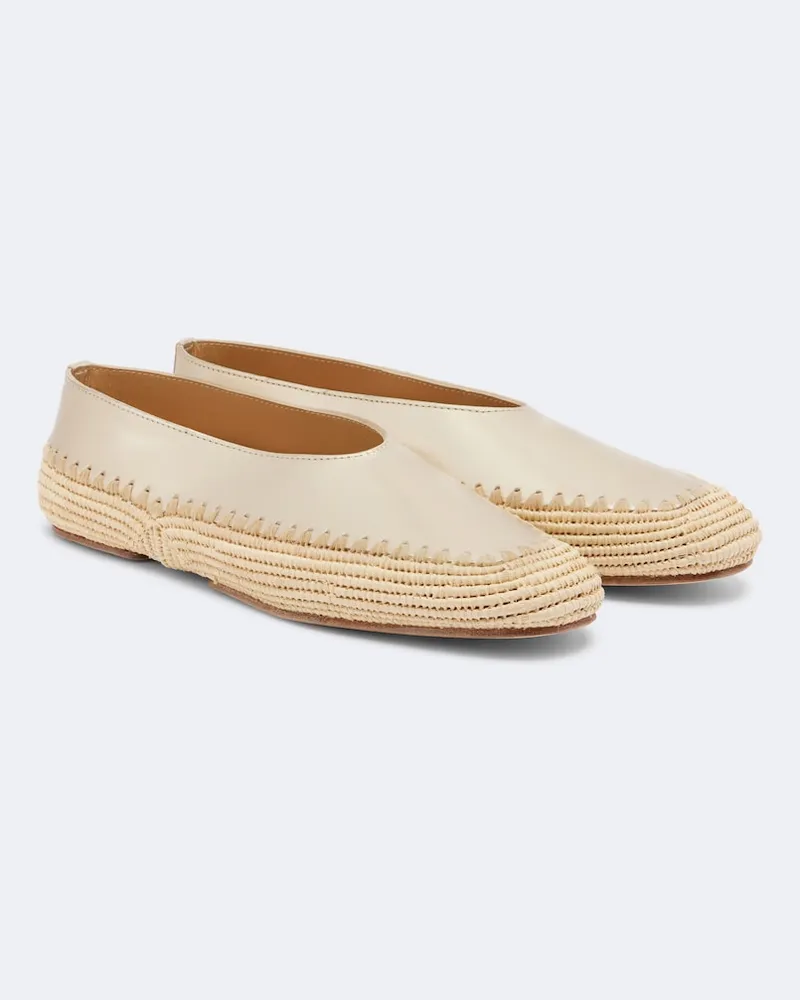 Gabriela Hearst Ballerine Strength in pelle metallizzata Oro