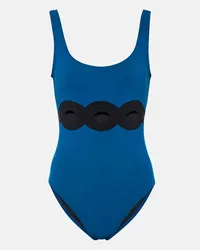 Karla Colletto Costume intero Octavia con cut-out Blu