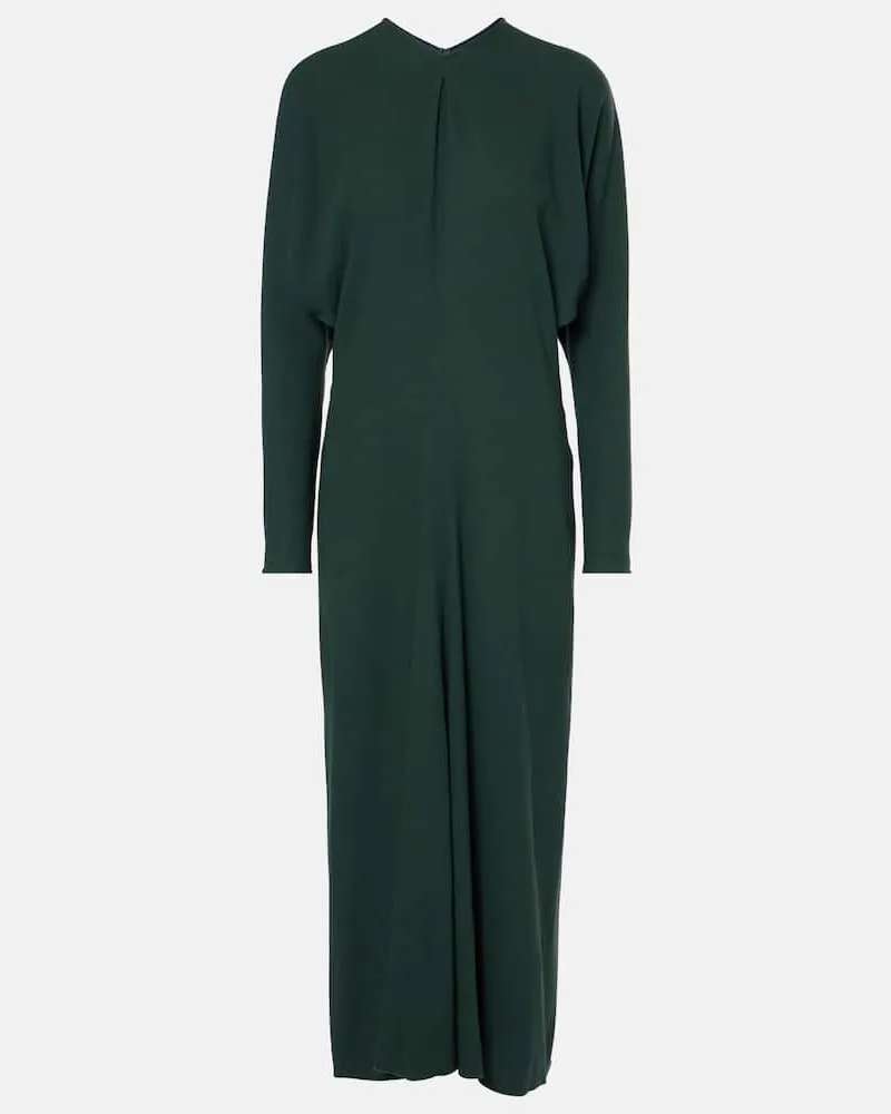 Victoria Beckham Abito midi drappeggiato Verde