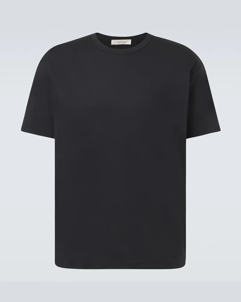 Umit Benan T-shirt James in jersey di cotone Nero