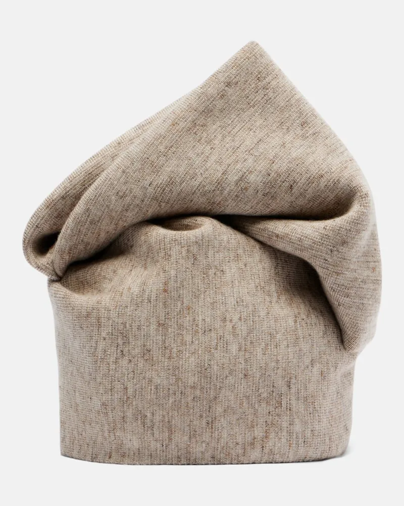 Loro Piana Cappello Willow in lana, cashmere e lino Beige