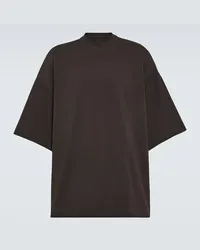 Rick Owens T-shirt oversize Tommy in jersey di cotone Marrone