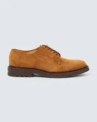 Brunello Cucinelli Stringate Derby in suede Marrone