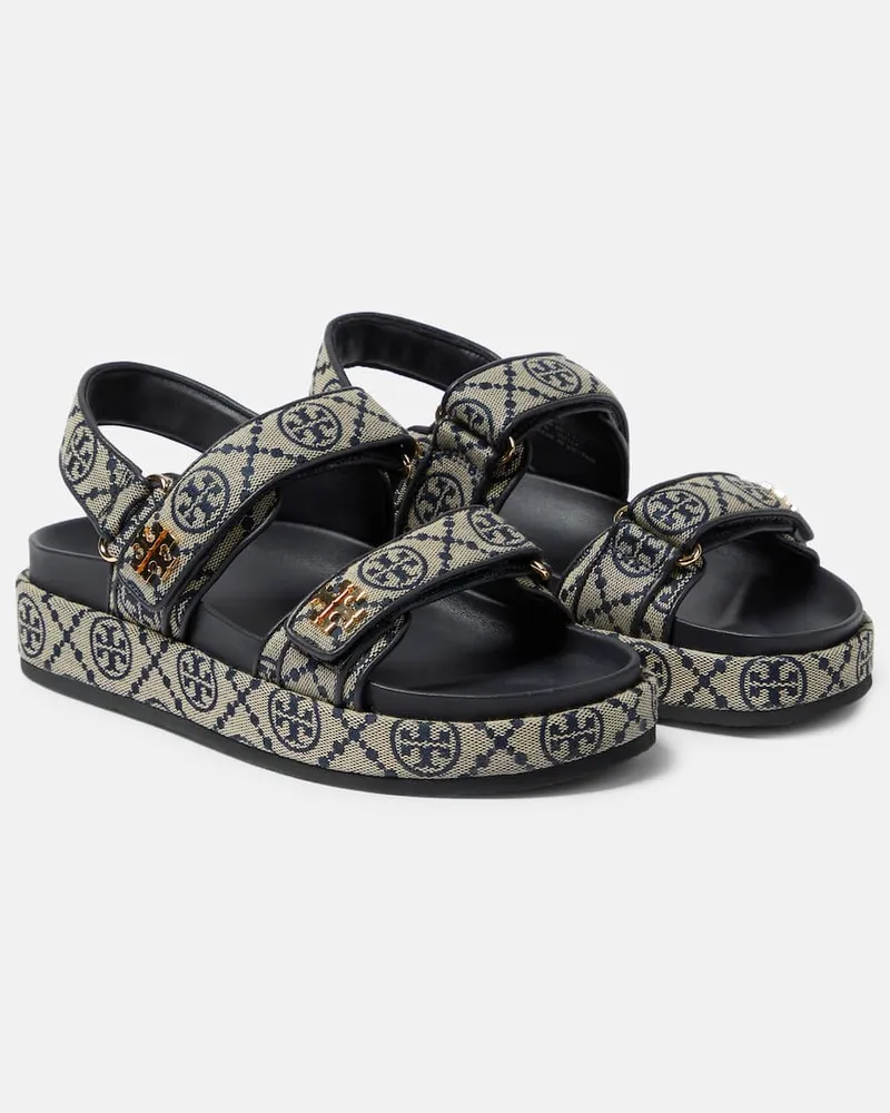 Tory Burch Sandali Kira in canvas Blu