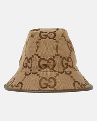 Gucci Cappello da pescatore in canvas GG Marrone