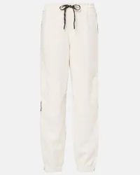 Moncler Pantaloni da sci con logo Bianco