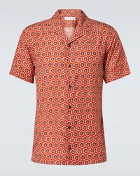 Orlebar Brown Camicia bowling Ribbert Rosso