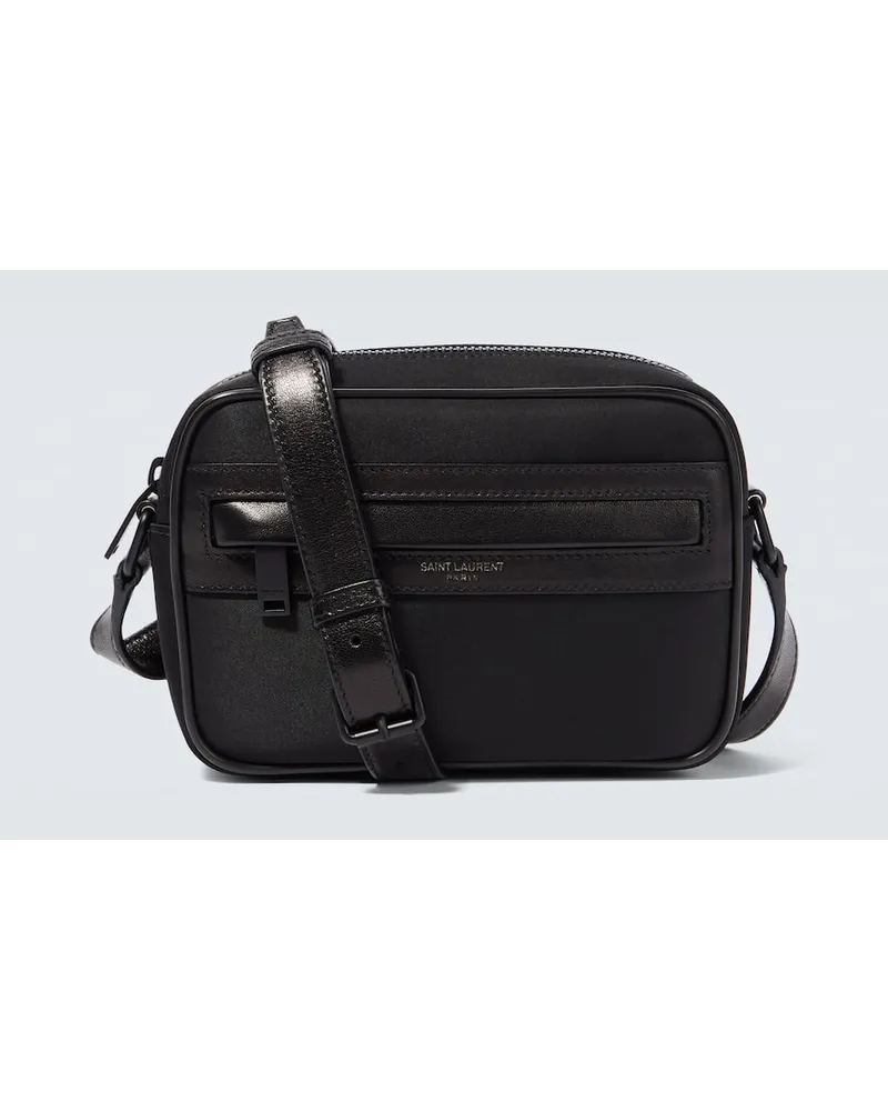 Saint Laurent Borsa a tracolla Camp con pelle Nero