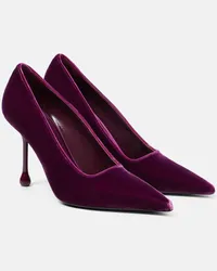 Jimmy Choo Pumps Ixia 95 in velluto Viola