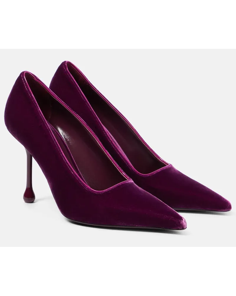 Jimmy Choo Pumps Ixia 95 in velluto Viola