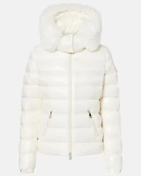 Moncler Piumino Badyf con shearling Bianco