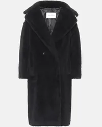 Max Mara Cappotto Teddy Bear Icon in alpaca, lana e seta Nero