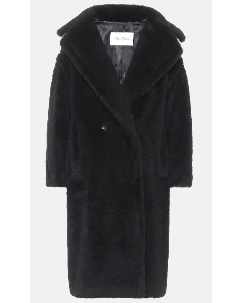 Max Mara Cappotto Teddy Bear Icon in alpaca, lana e seta Nero