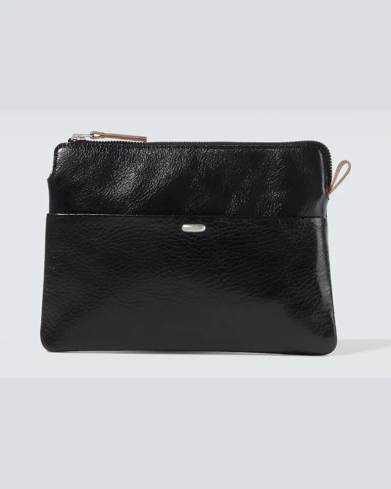 Our Legacy Bustina Supporter in pelle Nero