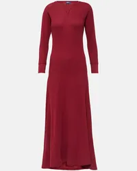 Ralph Lauren Abito midi in cotone Rosso