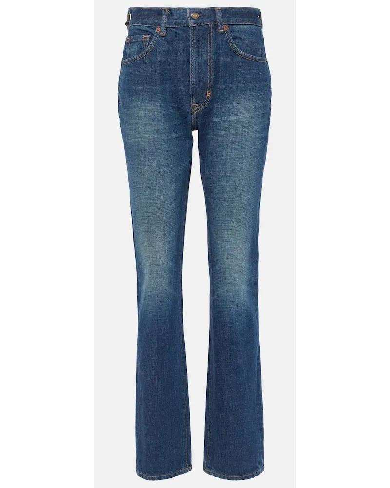 Tom Ford Jeans regular a vita alta Blu