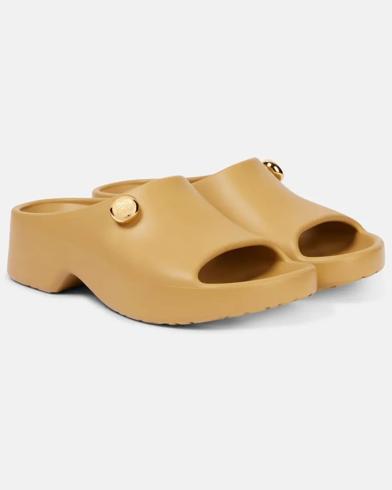 Loewe Sandali con plateau Anagram Giallo