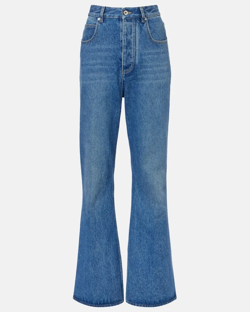 Bottega Veneta Jeans flared a vita alta Blu