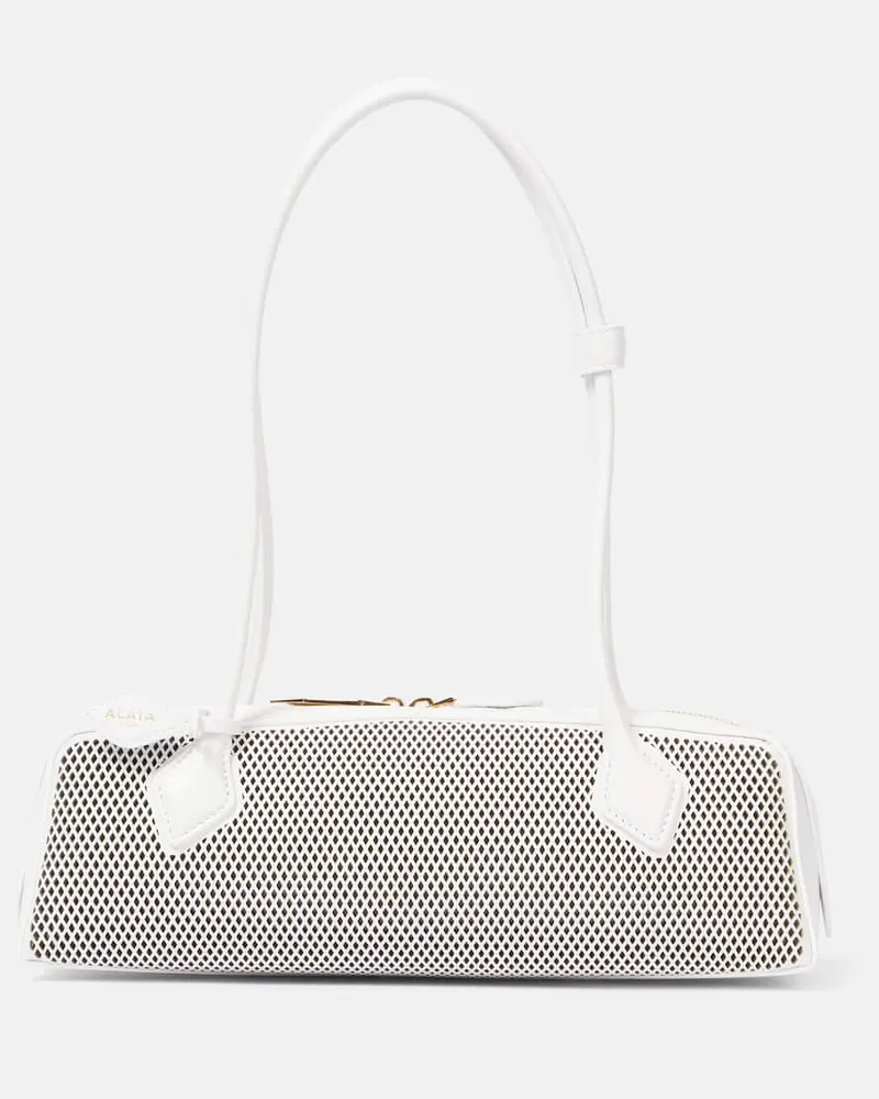 Alaïa AlaÃ¯a Borsa a spalla Le Teckel Medium in pelle Bianco