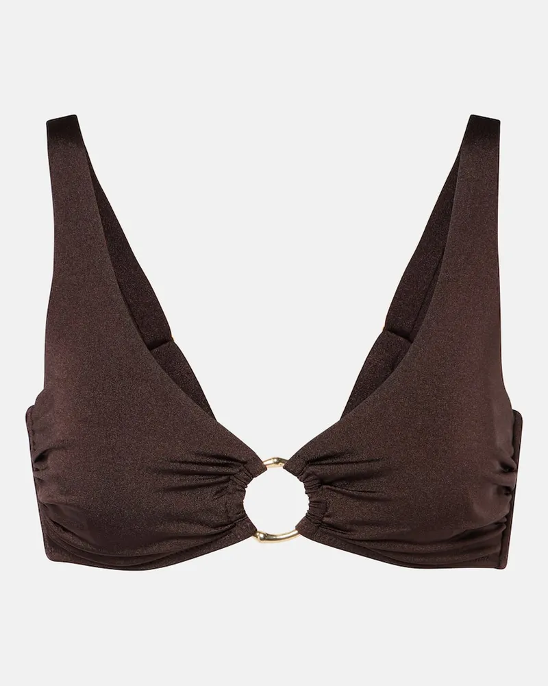 Heidi Klein Top bikini Coco Palm Marrone