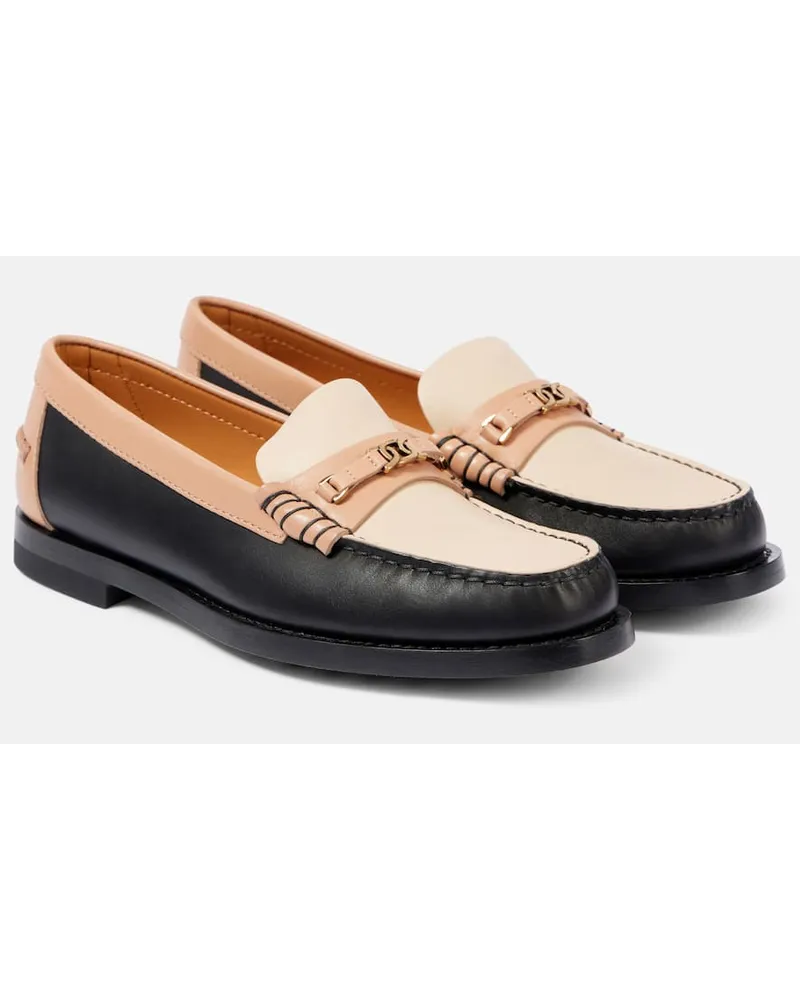 TOD'S Mocassini in pelle color-block Multicolore