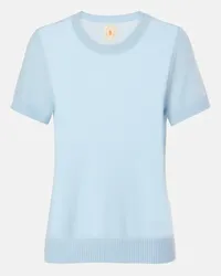 Jardin des Orangers Top in cashmere Blu