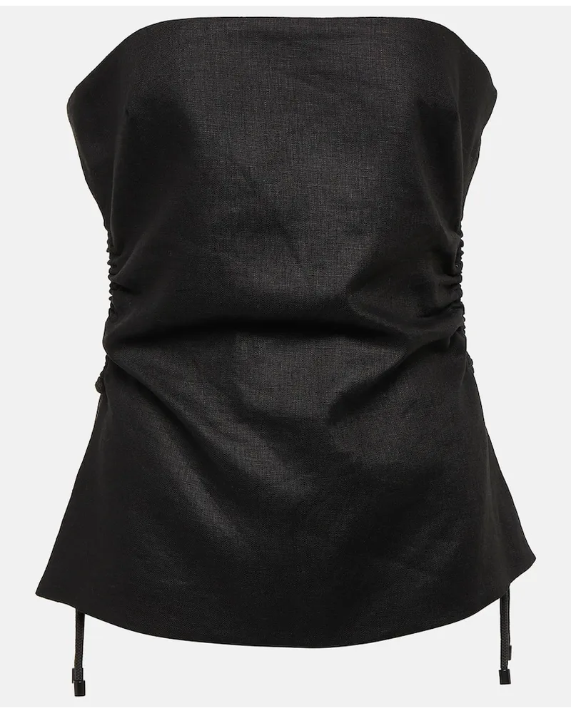 SIR Top Josefina in lino Nero