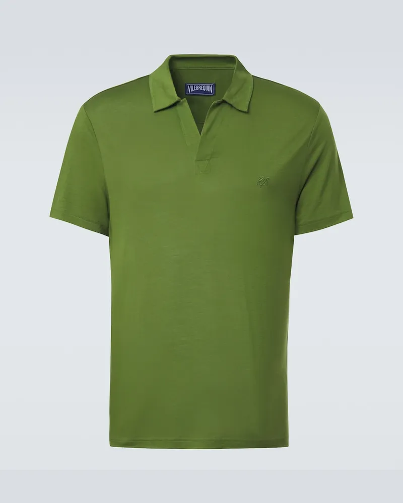 Vilebrequin Polo in jersey Verde