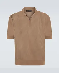 Dolce & Gabbana Polo in cotone Beige