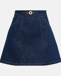 Patou Minigonna di jeans a vita alta Blu