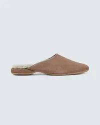 Derek Rose Slippers Crawford in suede Beige