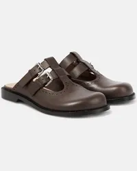 Loewe Slippers Campo in pelle Marrone