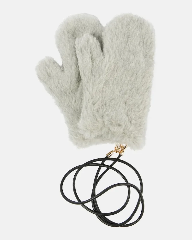 Max Mara Muffole Ombrato in teddy Grigio