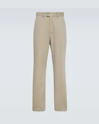 Our Legacy Pantaloni chino Darien in misto cotone Beige