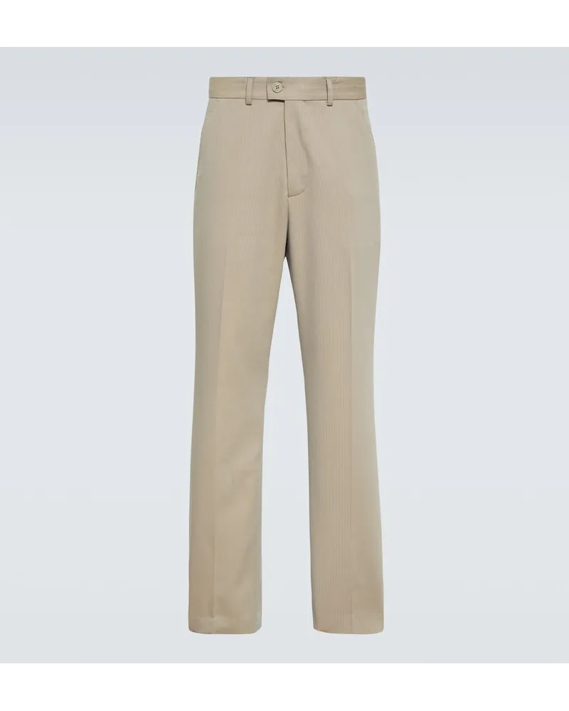 Our Legacy Pantaloni chino Darien in misto cotone Beige