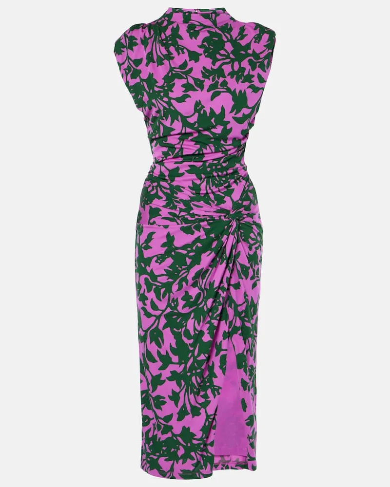 Diane von Furstenberg Abito midi Aviel con stampa Multicolore