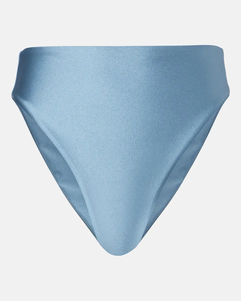 JADE SWIM Slip bikini Incline a vita alta Blu