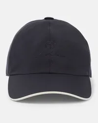 Loro Piana Cappello da baseball con logo Blu