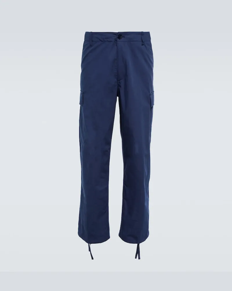 Kenzo Pantaloni cargo regular in cotone Blu