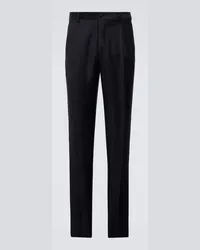 Giorgio Armani Pantaloni slim in lana e cashmere Blu