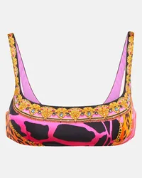 Camilla Top bikini con stampa Multicolore