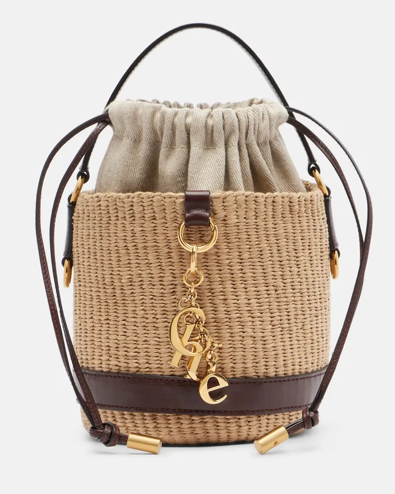 Chloé Chloé Borsa a cesto Small con pelle Beige