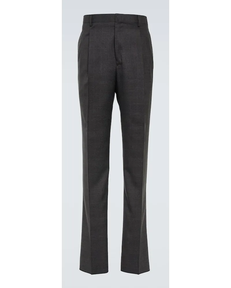 Lanvin Pantaloni regular in lana vergine Grigio