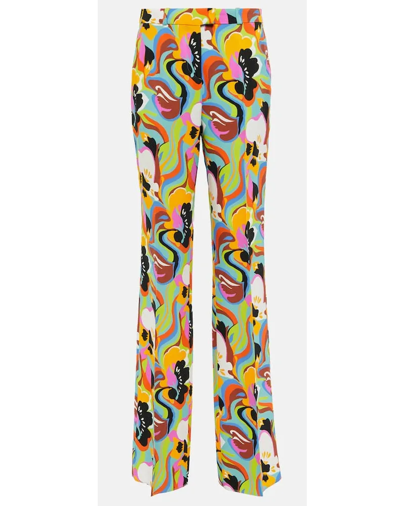 Etro Pantaloni regular con stampa Multicolore