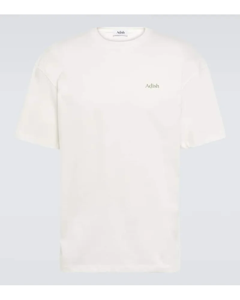 ADISH T-shirt Beidat in cotone con logo Bianco