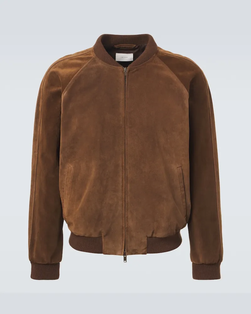 The Row Bomber Ramiro in suede Marrone