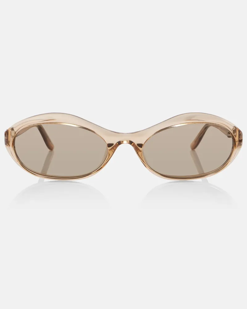 Magda Butrym Occhiali da sole ovali Beige